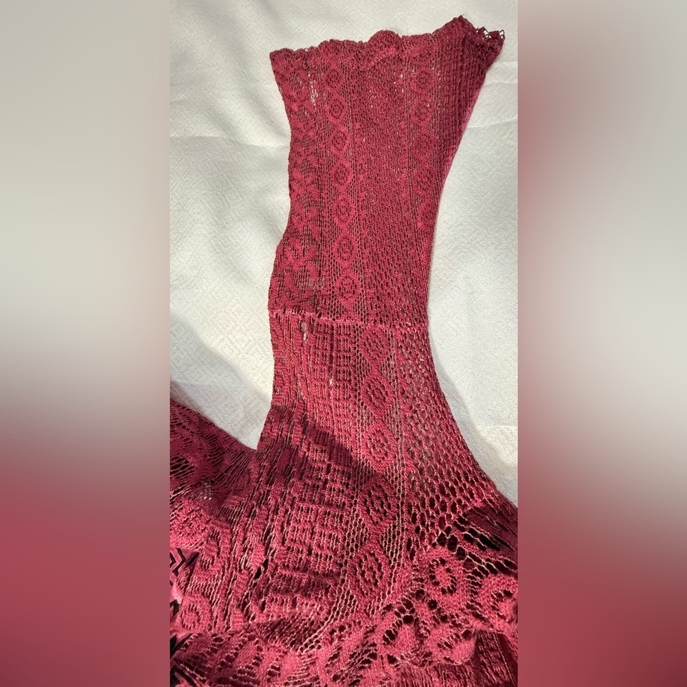 Indigo Thread Co. Flowy Lace Crochet Pheasant Top - Picture 9 of 11